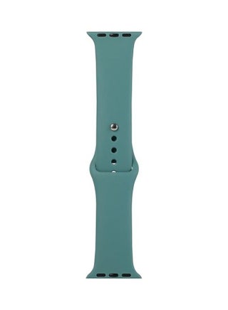 Silicone Replacement Strap For Apple Watch Series 7/6/SE/5/4/3/2/1 38/40/41mm Green - v1634550251/N51418421A_1