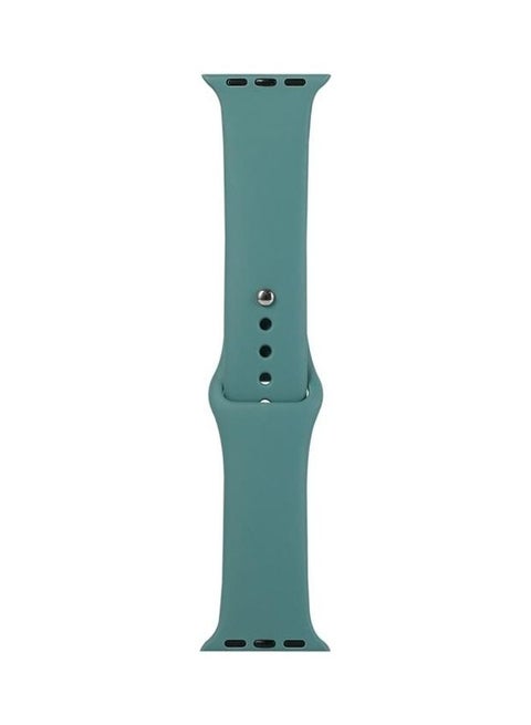 Silicone Replacement Strap For Apple Watch Series 7/6/SE/5/4/3/2/1 38/40/41mm Green