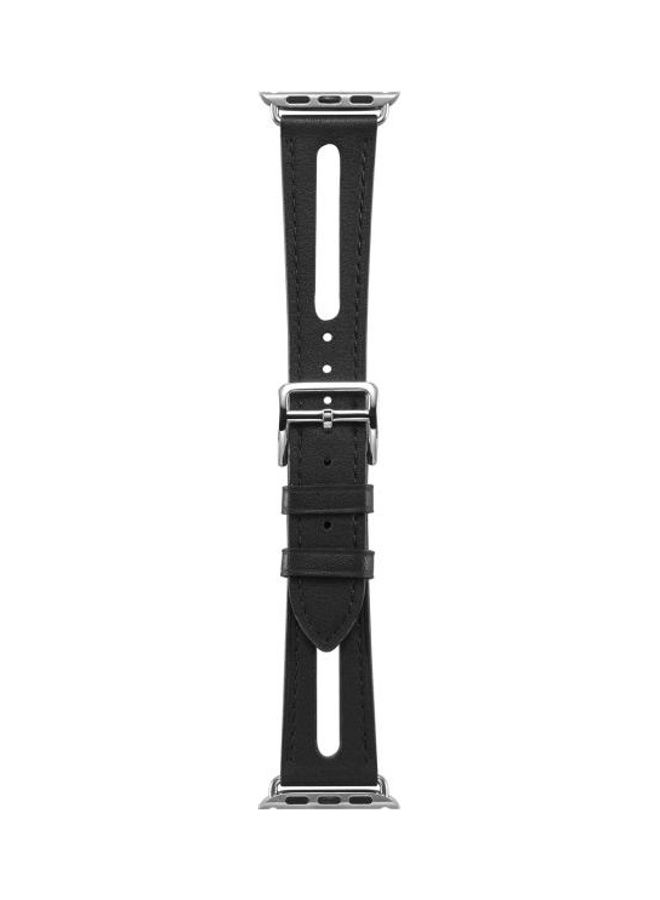 HuHa - Ethnic Replacement Watchband For Apple Watch Series 1/2/3/4/5/6/7/SE 38/40/41mm Black - Image 1