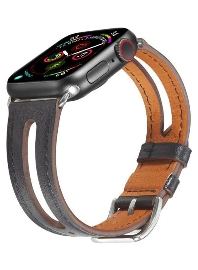 HuHa - Ethnic Replacement Watchband For Apple Watch Series 1/2/3/4/5/6/7/SE 38/40/41mm Black - Image 1