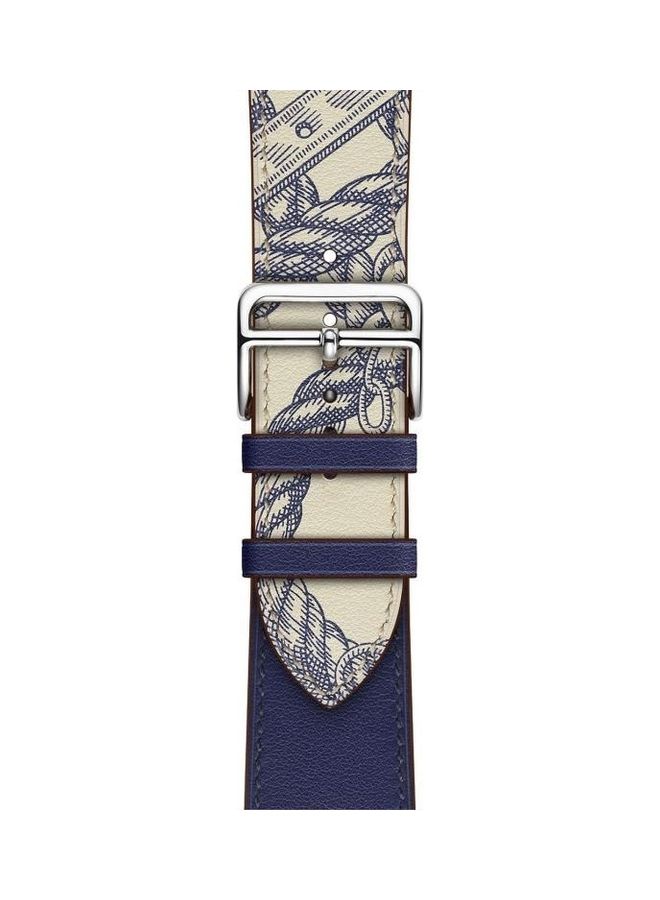 HuHa Ethnic Replacement Watchband For Apple Watch Series 1/2/3/4/5/6/7/SE 38/40/41mm Blue - Image 2