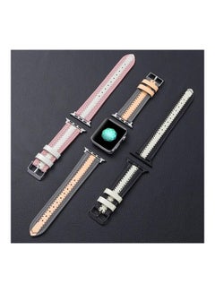 HuHa Luminous Replacement Watchband For Apple Watch Series 7 41mm/6 & Se & 5 & 4 40mm/3 & 2 & 1 38mm Grey  - Image 3