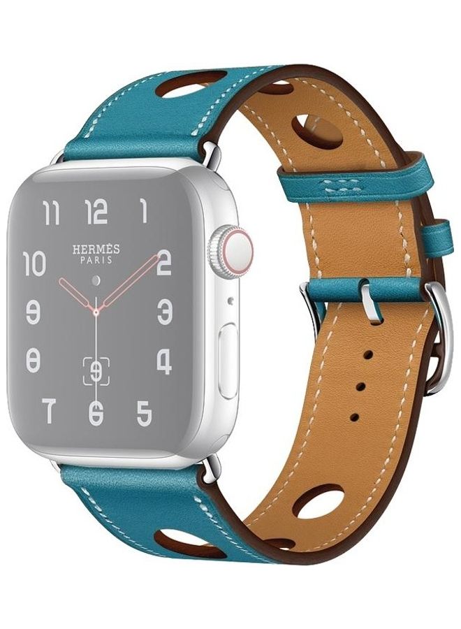 HuHa Ethnic Replacement Watchband For Apple Watch Series 1/2/3/4/5/6/7/SE 42/44/45mm Blue - Image 1