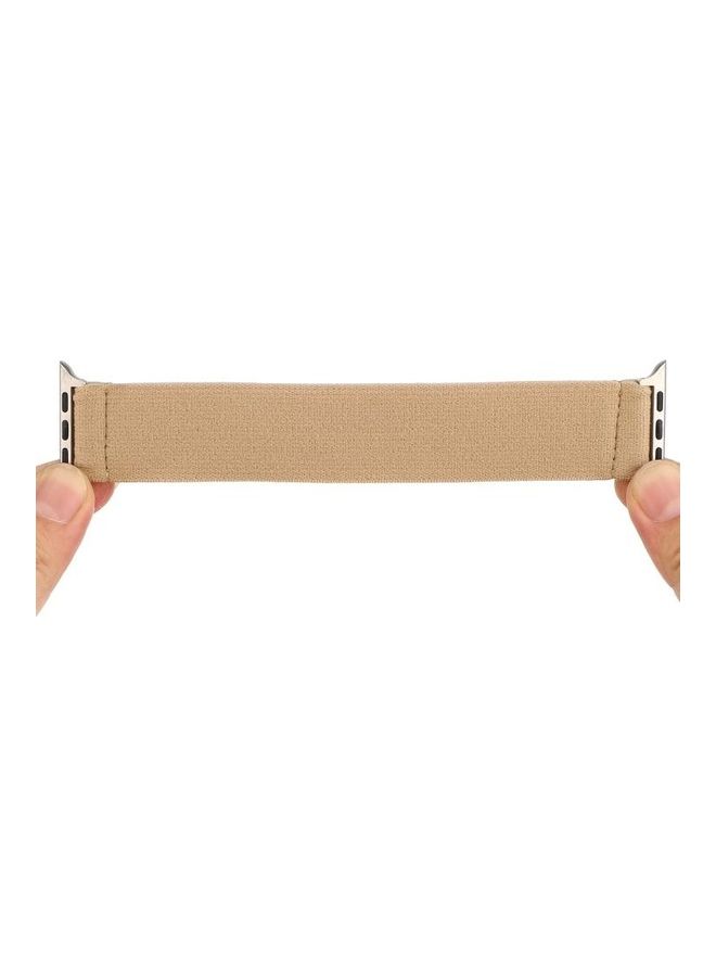 HuHa - Replacement Watchband For Apple Watch Series 7 45mm/6 & SE & 5 & 4 44mm/3 & 2 & 1 42mm Khaki - Image 1