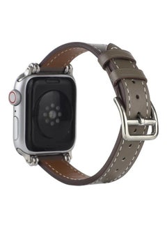 HuHa Beads Style Replacement Watchband For Apple Watch Series 7 41mm/6 & Se & 5 & 4 40mm/3 & 2 & 1 38mm Grey  - Image 3