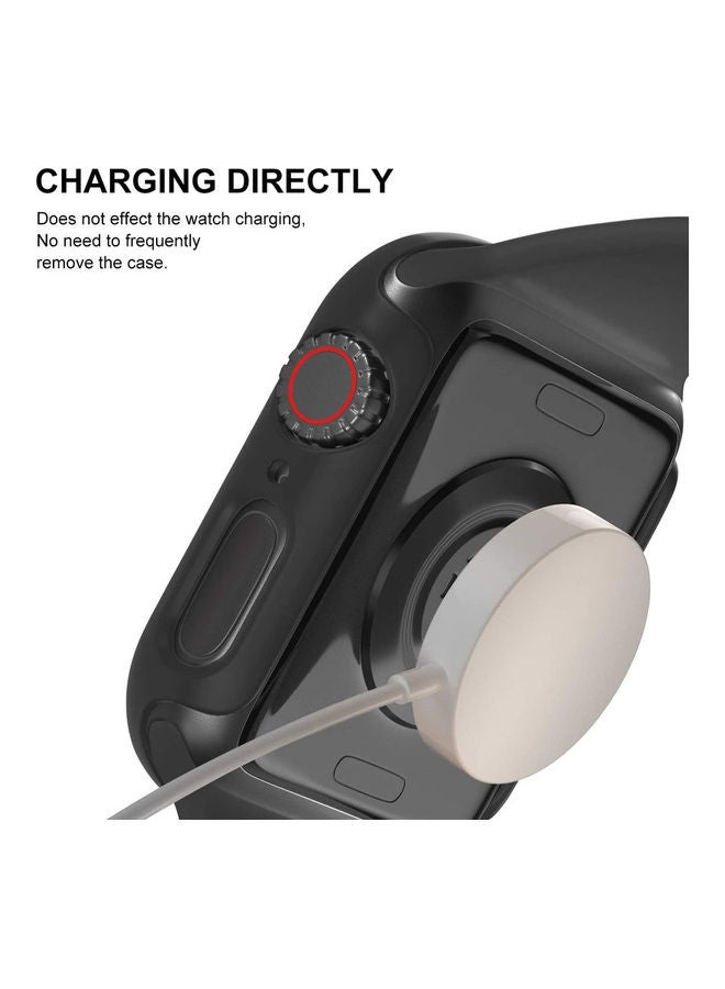 بي إس إن إل غطاء حماية واق مع لاصقة حماية للشاشة من الزجاج المقوى لساعة أبل ووتش سيريز 4/5/6/SE مقاس 44 مم - Image 4