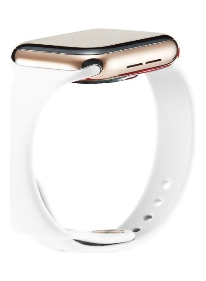 HuHa Replacement Wrist Strap Watchband For Apple Watch 5/4 44mm & 3/2/1 42mm White - Image 3