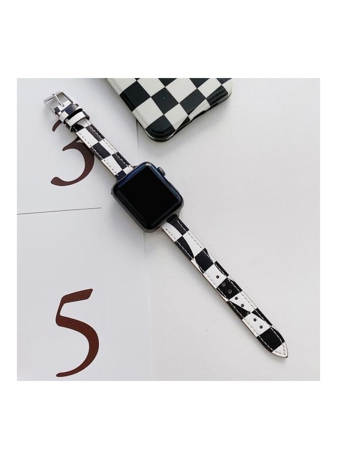 HuHa - Ethnic Replacement Watchband for Apple Watch Series 1/2/3/4/5/6/7/SE 42/44/45mm Black - Image 1