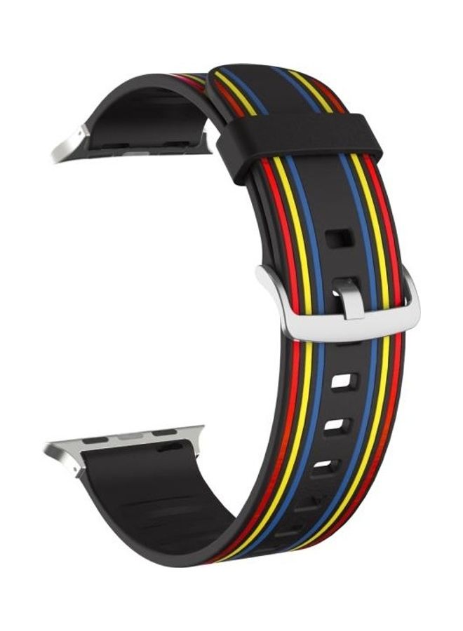 HuHa Silicone Replaceable Watch Strap For Apple Watch Series 7/6/SE/5/4/3/2/1 41/40/38mm Multicolour - Image 3