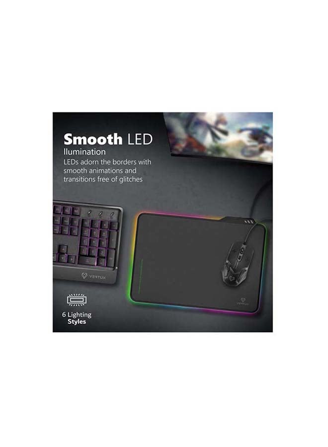 Fluxpad Optimized Low Resistance Anti-Friction Slim Large Mousepad
