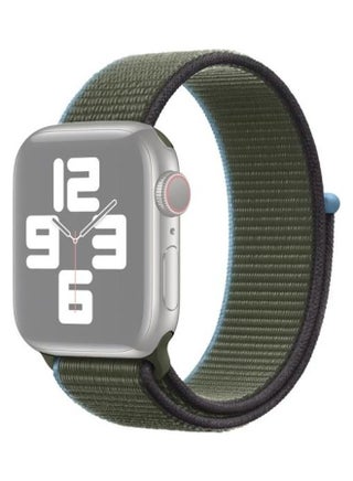 Replacement Watchband For Apple Watch Series 7 45mm/6 & SE & 5 & 4 44mm/3 & 2 & 1 42mm Dark Olive Green - v1634552101/N51418197A_1