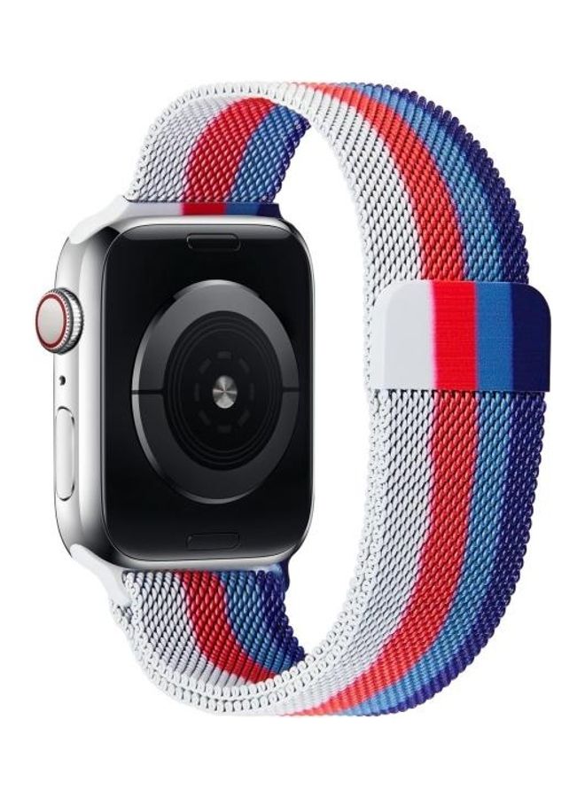 HuHa - Rainbow Milanese Replacement Strap Watchband For Apple Watch Series 7/6/SE/5/4/3/2/1 41/40/38mm Multicolour - Image 1