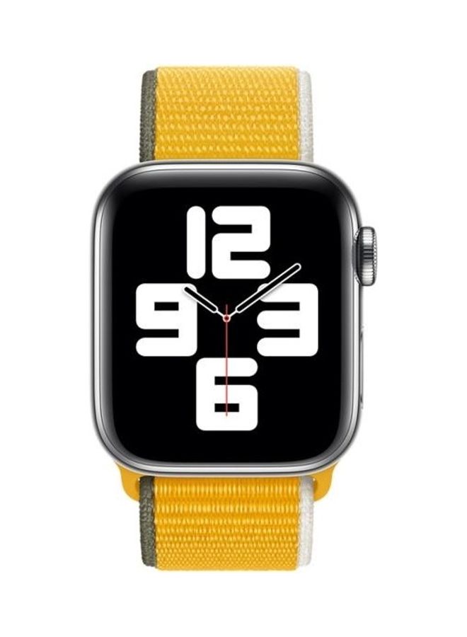 HuHa Loop Type Sport Replacement Strap Watchband For Apple Watch Series 7 45mm/6 & SE & 5 & 4 44mm/3 & 2 & 1 42mm Sunflower - Image 4