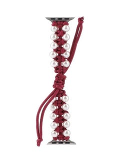 HuHa Umbrella Rope Replacement Watchbands For Apple Watch Series 7 45mm / 6 & Se & 5 & 4 44mm / 3 & 2 & 1 42mm Red  - Image 3