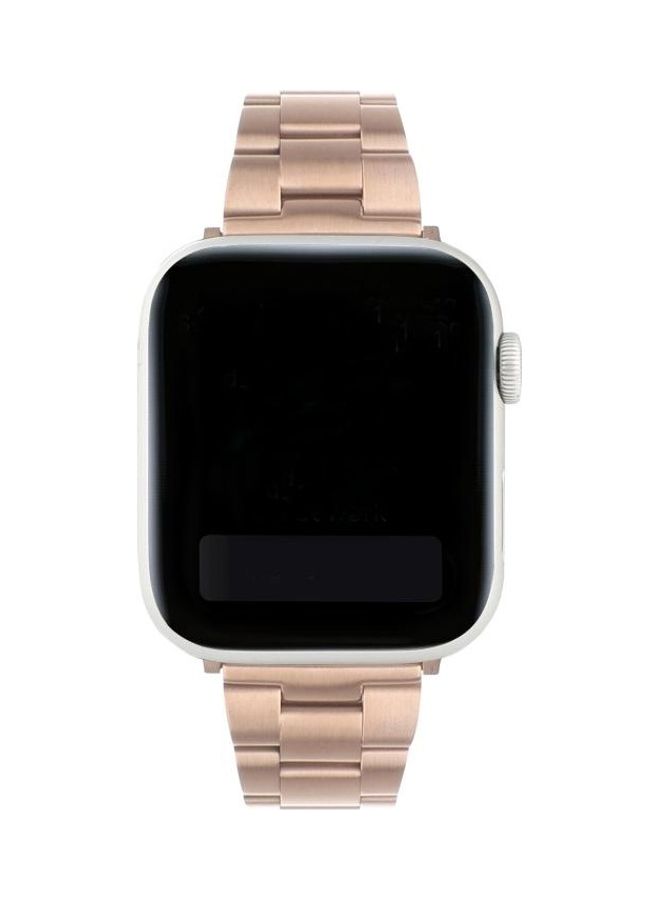 HuHa Watchband For Apple Watch Series 7 6 & SE & 5 & 4 3 & 2 & 1 Rose Gold - Image 2