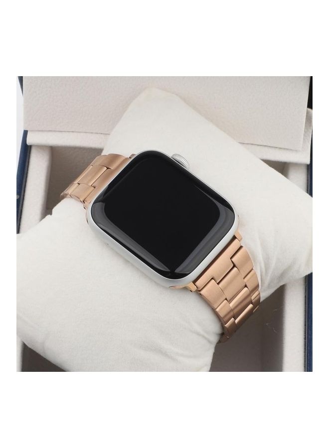 HuHa Watchband For Apple Watch Series 7 6 & SE & 5 & 4 3 & 2 & 1 Rose Gold - Image 5