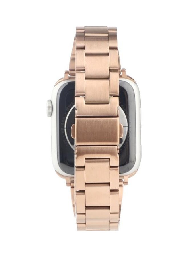 HuHa Watchband For Apple Watch Series 7 6 & SE & 5 & 4 3 & 2 & 1 Rose Gold - Image 4