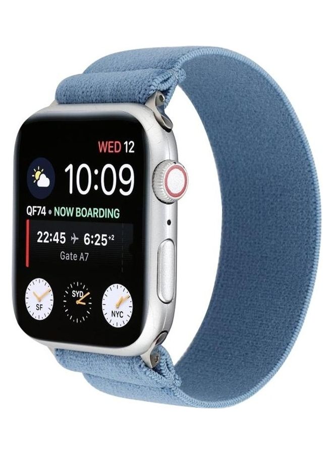 HuHa Ethnic Replacement Watchband For Apple Watch Series 1/2/3/4/5/6/7/SE 38/40/41mm Blue - Image 2