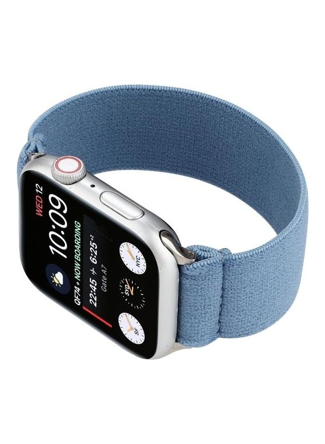 HuHa Ethnic Replacement Watchband For Apple Watch Series 1/2/3/4/5/6/7/SE 42/44/45mm Blue - Image 3