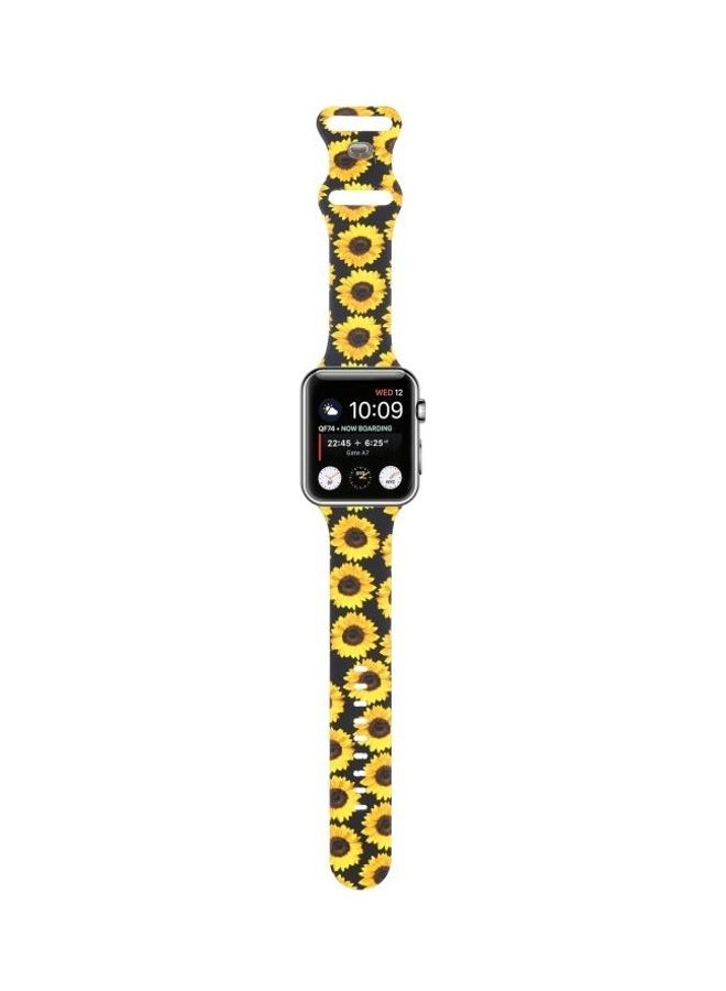 HuHa - 8-Buckle Printed Replacement Strap Watchband For Apple Watch Series 7/6/SE/5/4/3/2/1 42/44/45mm Multicolour - Image 1