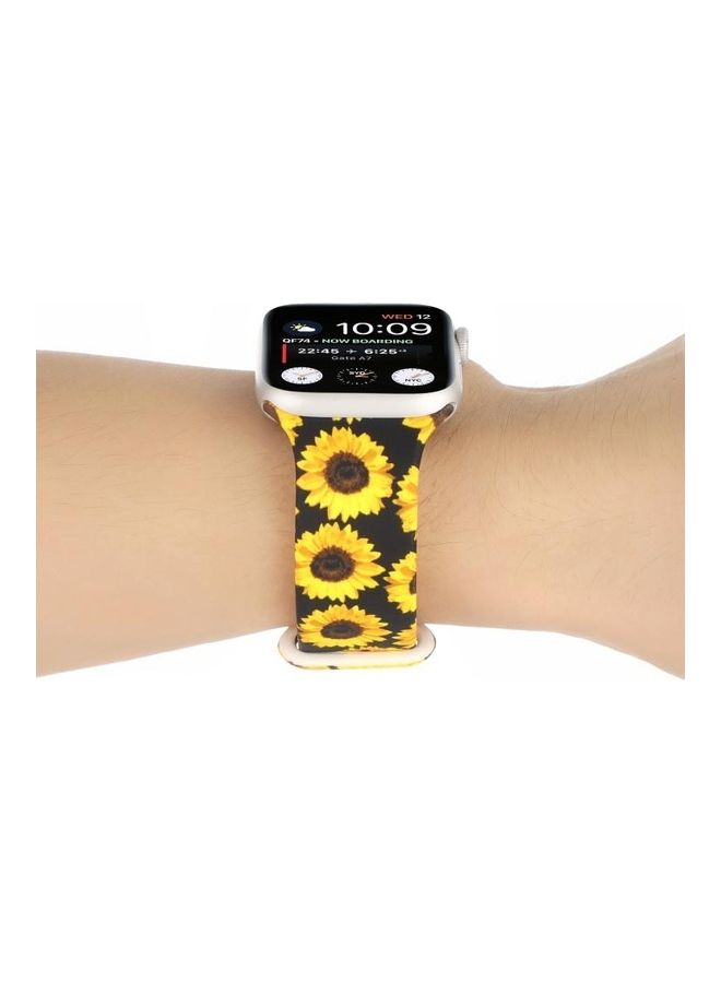 HuHa - 8-Buckle Printed Replacement Strap Watchband For Apple Watch Series 7/6/SE/5/4/3/2/1 42/44/45mm Multicolour - Image 1