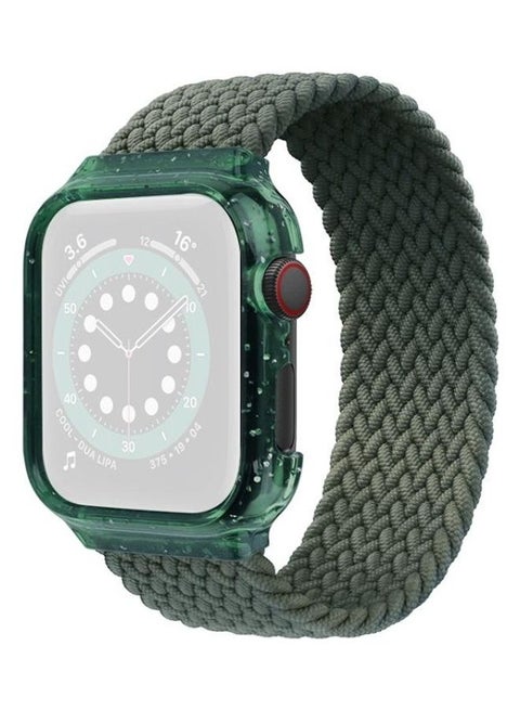 Replacement Watch Band For Apple Watch Series 7 41mm/6 & SE & 5 & 4 40mm/3 & 2 & 1 38mm Dark Olive Green