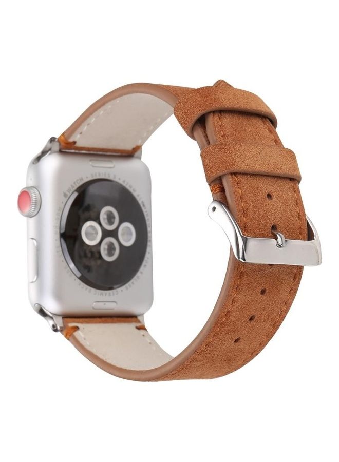 HuHa Ethnic Replacement Watchband For Apple Watch Series 1/2/3/4/5/6/7/SE 42-44-45mm Brown - Image 1