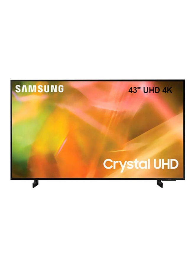 Samsung 43-Inch AU8000 Crystal UHD 4K Flat Smart TV (2021) UE43AU8000 Black - Image 1