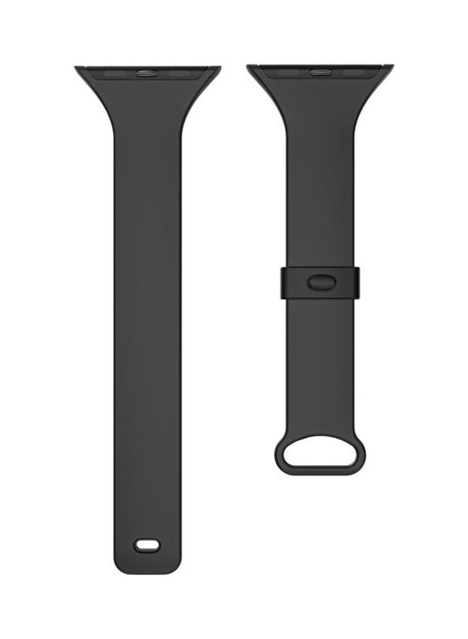 HuHa Ethnic Replacement Watchband for Apple Watch Series 1/2/3/4/5/6/7/SE 38/40/41mm Black  - Image 2