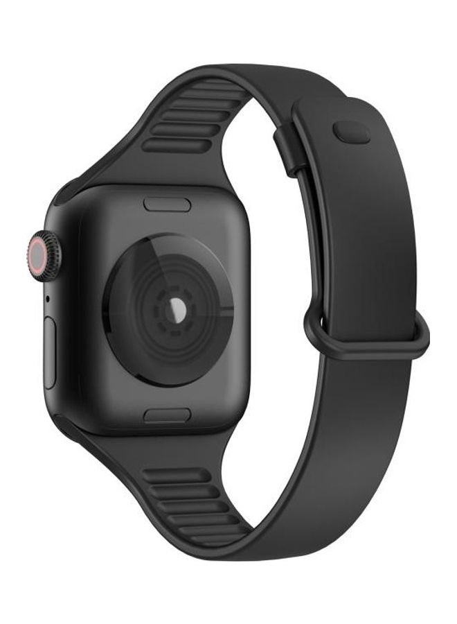 HuHa Ethnic Replacement Watchband for Apple Watch Series 1/2/3/4/5/6/7/SE 38/40/41mm Black  - Image 3