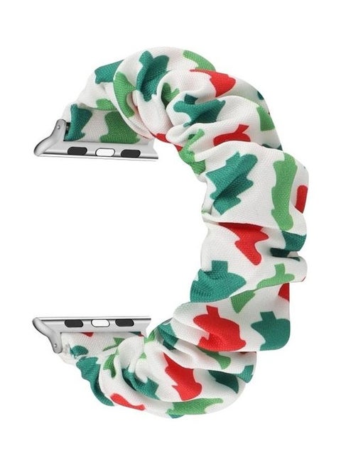 Fabric Hair Ring Replacement Strap Watchband For Apple Watch Series 7/6/SE/5/4/3/2/1 45/44/42mm Multicolour