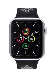 HuHa Elastic Silicone Watchband For Apple Watch Series 7/6/SE/5/4/3/2/1 38/40/41mm Black/Grey  - Image 4