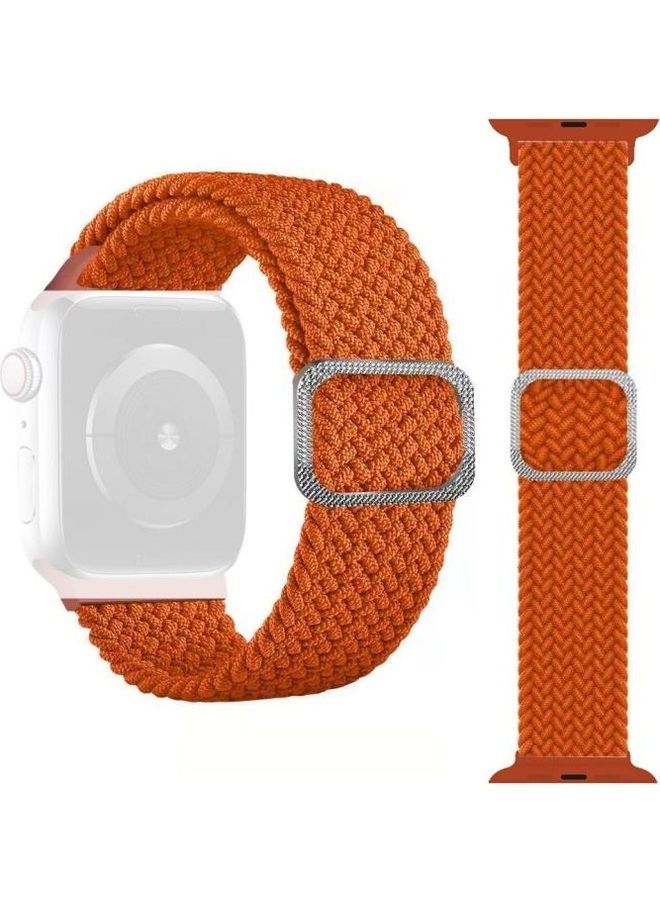 HuHa Ethnic Replacement Watchband For Apple Watch Series 1/2/3/4/5/6/7/SE 42-44-45mm Bright Orange - Image 1