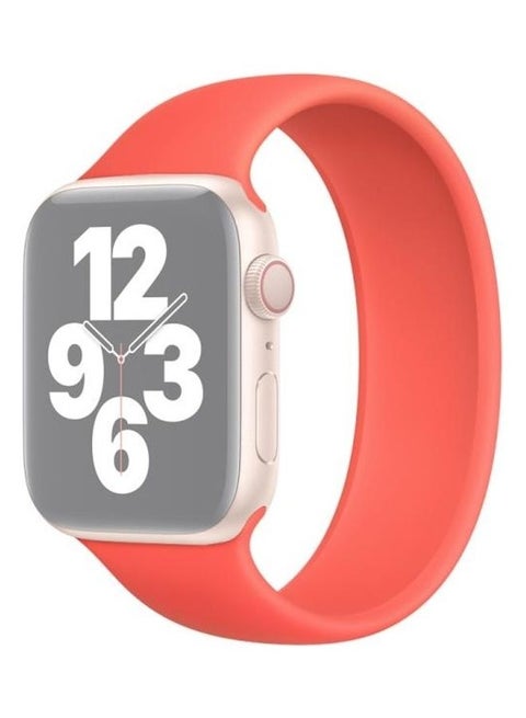 Solid Colour Replacement  Watchband For Apple Watch Series 7 41Mm / 6 & Se & 5 & 4 40Mm / 3 & 2 & 1 38Mm Pink