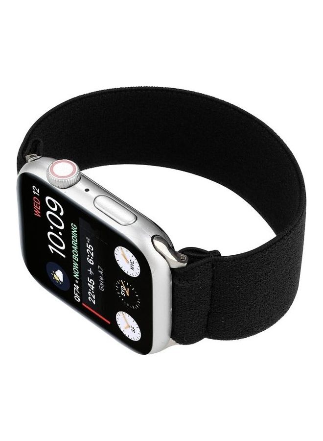 HuHa Ethnic Replacement Watchband For Apple Watch Series 1/2/3/4/5/6/7/SE 38/40/41mm Black - Image 3