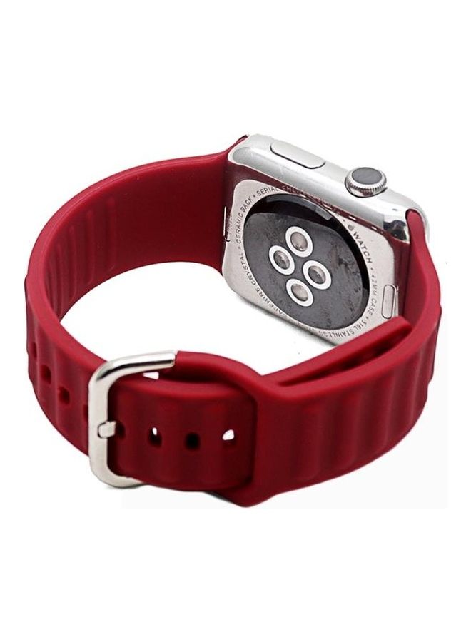 HuHa Silicone Replacement Strap Watchband For Apple Watch Series 7/6/SE/5/4/3/2/1 45/44/42mm Black - Image 3