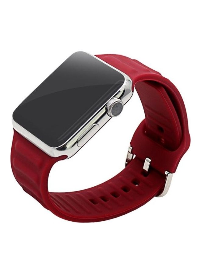 HuHa Silicone Replacement Strap Watchband For Apple Watch Series 7/6/SE/5/4/3/2/1 45/44/42mm Black - Image 4