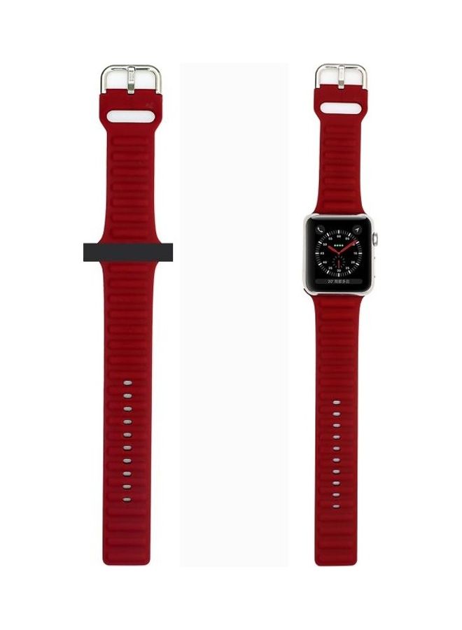 HuHa Silicone Replacement Strap Watchband For Apple Watch Series 7/6/SE/5/4/3/2/1 45/44/42mm Black - Image 5