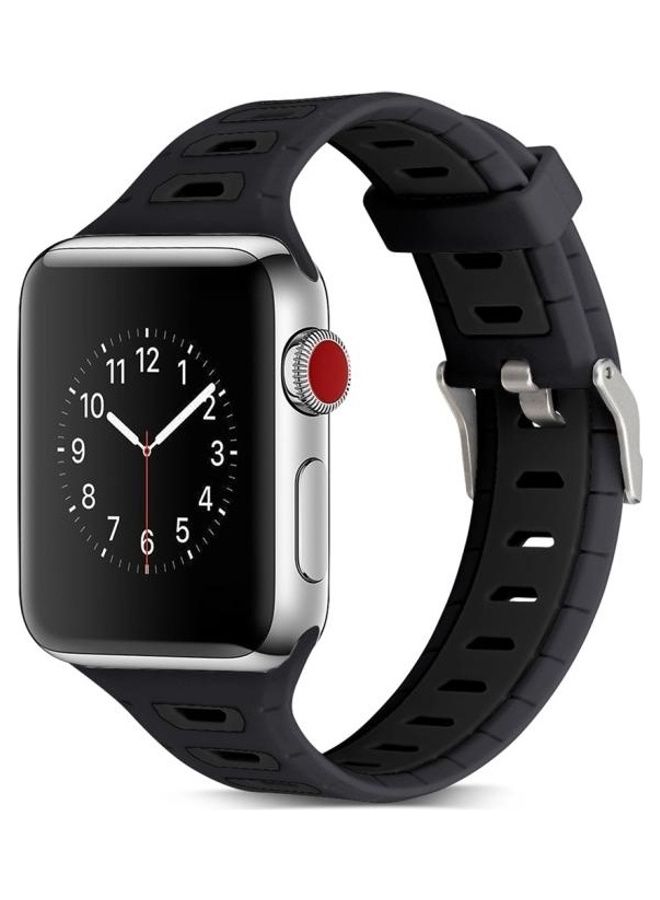 HuHa Ethnic Replacement Watchband For Apple Watch 1/2/3 38mm Black - Image 1