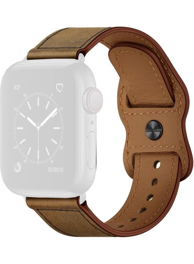 HuHa Replacement Strap For Apple Watch Series Dark Brown Crazy Horse - Image 1