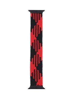 Replacement Strap For Apple Watch Series 7 45mm/6,SE,5,4 44mm/3,2,1 42mm Checkered Red/Black