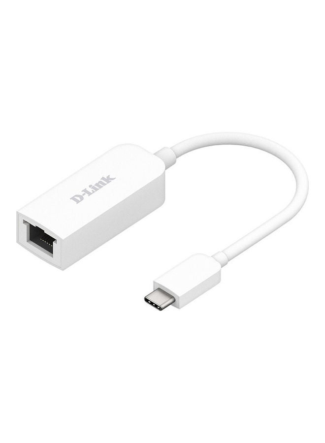 دي لينك محول من USB من النوع C إلى إيثرنت 2.5 جيجا أبيض  - Image 1