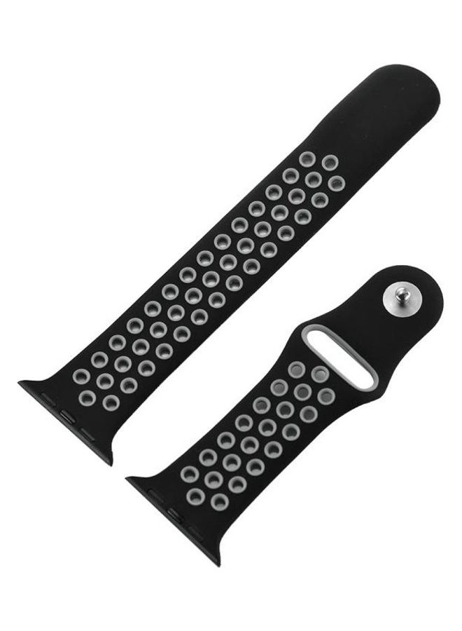 HuHa Replacement Watchband For Apple Watch Black/Grey - Image 1