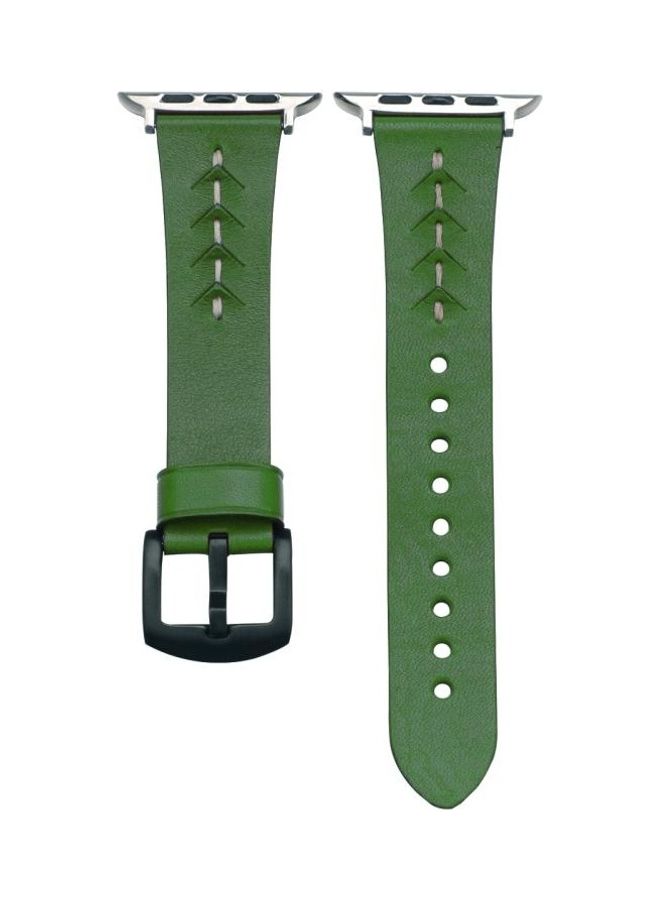 HuHa Replacement Watchband For Apple Watch Green Wax - Image 1