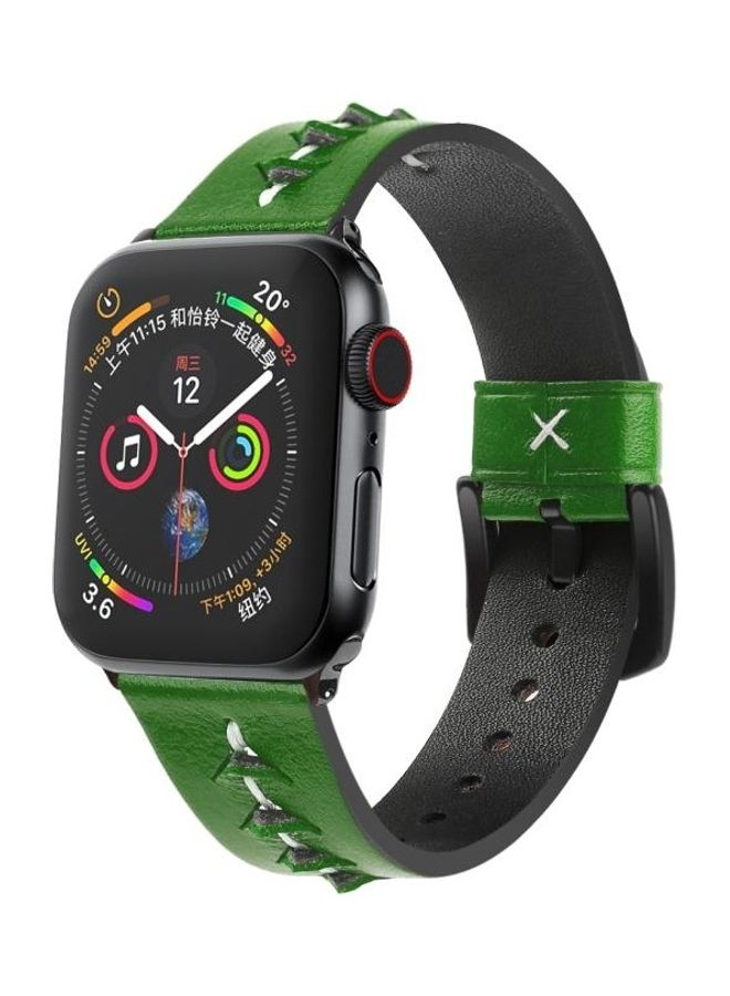 HuHa Replacement Watchband For Apple Watch Green Wax - Image 3