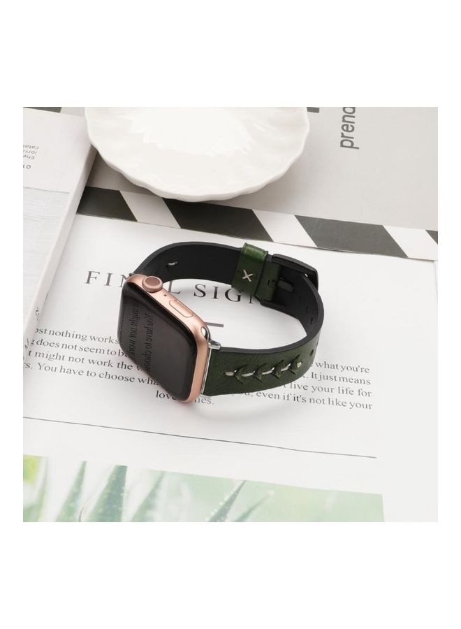 HuHa Replacement Watchband For Apple Watch Green Wax - Image 4