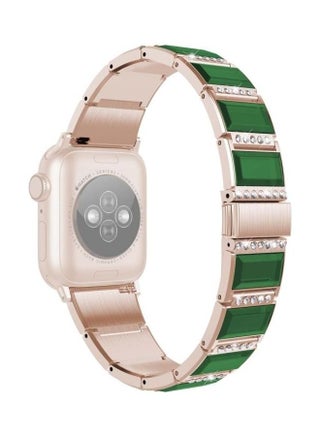 Replacement Strap For Apple Watch Series Gold/Green - v1634554935/N51418673A_1