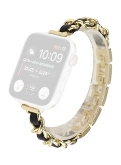 Replacement Strap For Apple Watch Series Gold/Black