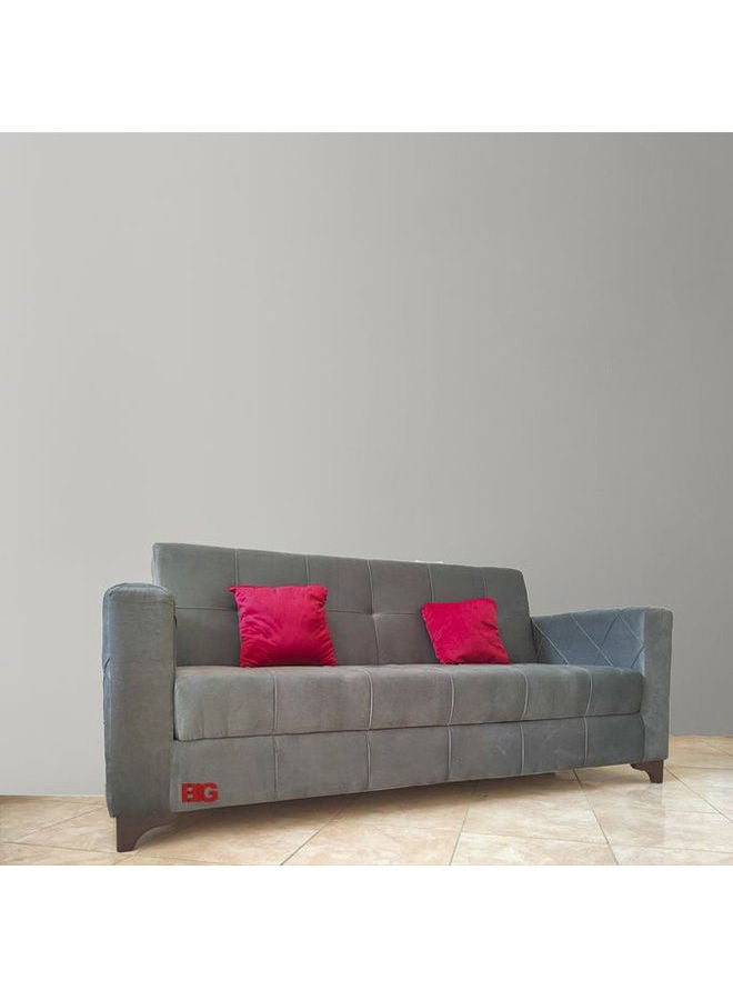 BIG - Storage Sofa Bed Grey 220 x 120 x 43cm - Image 1