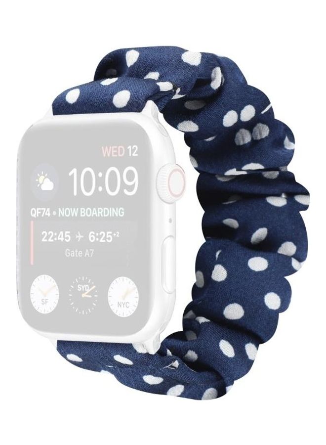 HuHa Ethnic Replacement Watchband for Apple Watch Series 1/2/3/4/5/6/7/SE 38/40/41mm Royal Blue - Image 1
